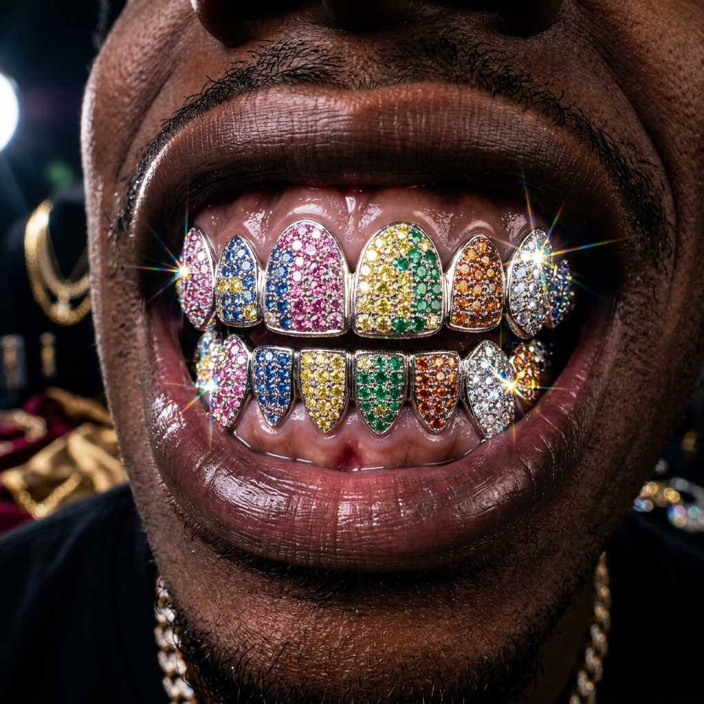 Travis Scott Grillz style
